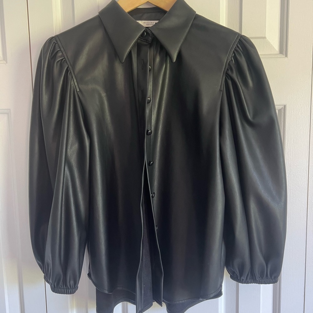 Zara super cute faux leather Jacket - sz M